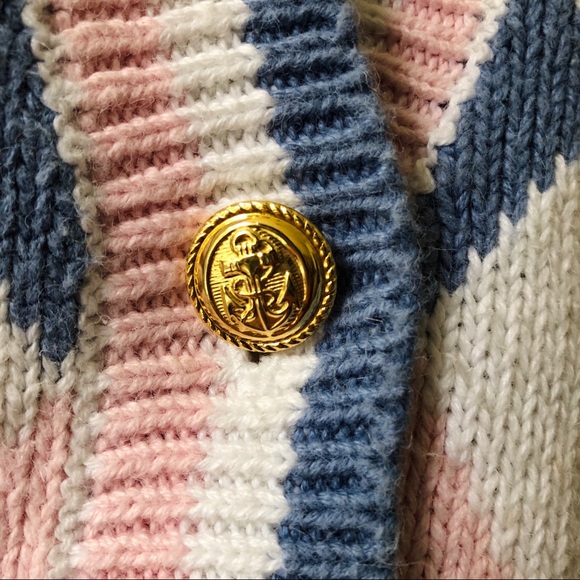 VINTAGE 80s Pastel Cardigan - Picture 3 of 12